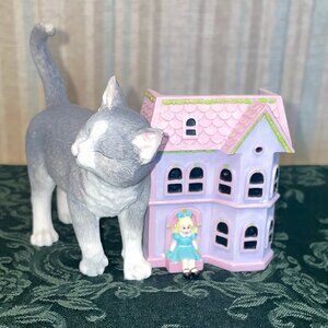 Like New Lenox American by Design "Kitty's Playhouse"  Cat Figurine
